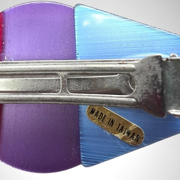 Vintage 1980s Post Modern Stunning Lucite Hairclip/Barrette - Picture 5 of 5